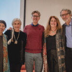 The Digital Dharma production team: editor Tenzin Dickie, Patricia Gruber of the Gruber Foundation, Jann Ronis of BDRC, authors Dafna Yachin and Arthur M. Fischman.